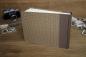 Preview: Photo album with floral pattern brown "Gerti", individual album, handmade